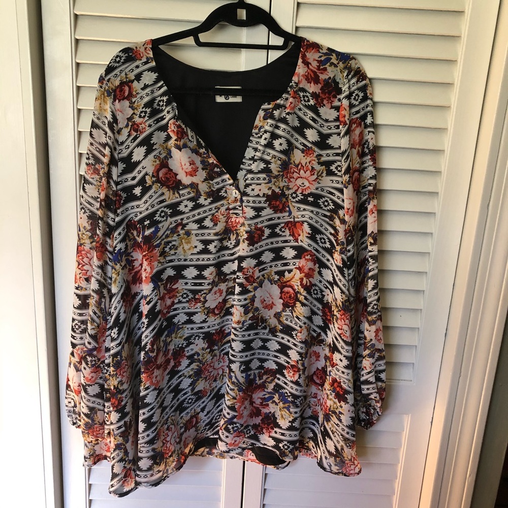 Show Me Your MuMu Long Sleeve Tunic Dress Large